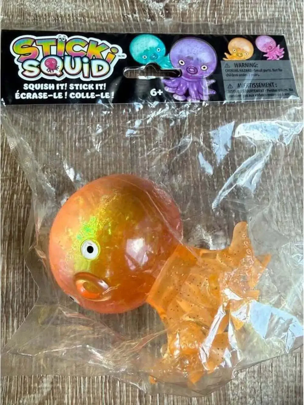 New orange sticki squid squishy
